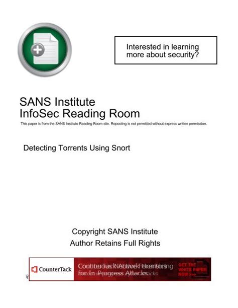 SANS Institute InfoSec Reading Room